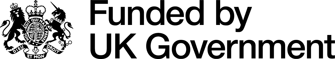 Funded by UK Government with logo