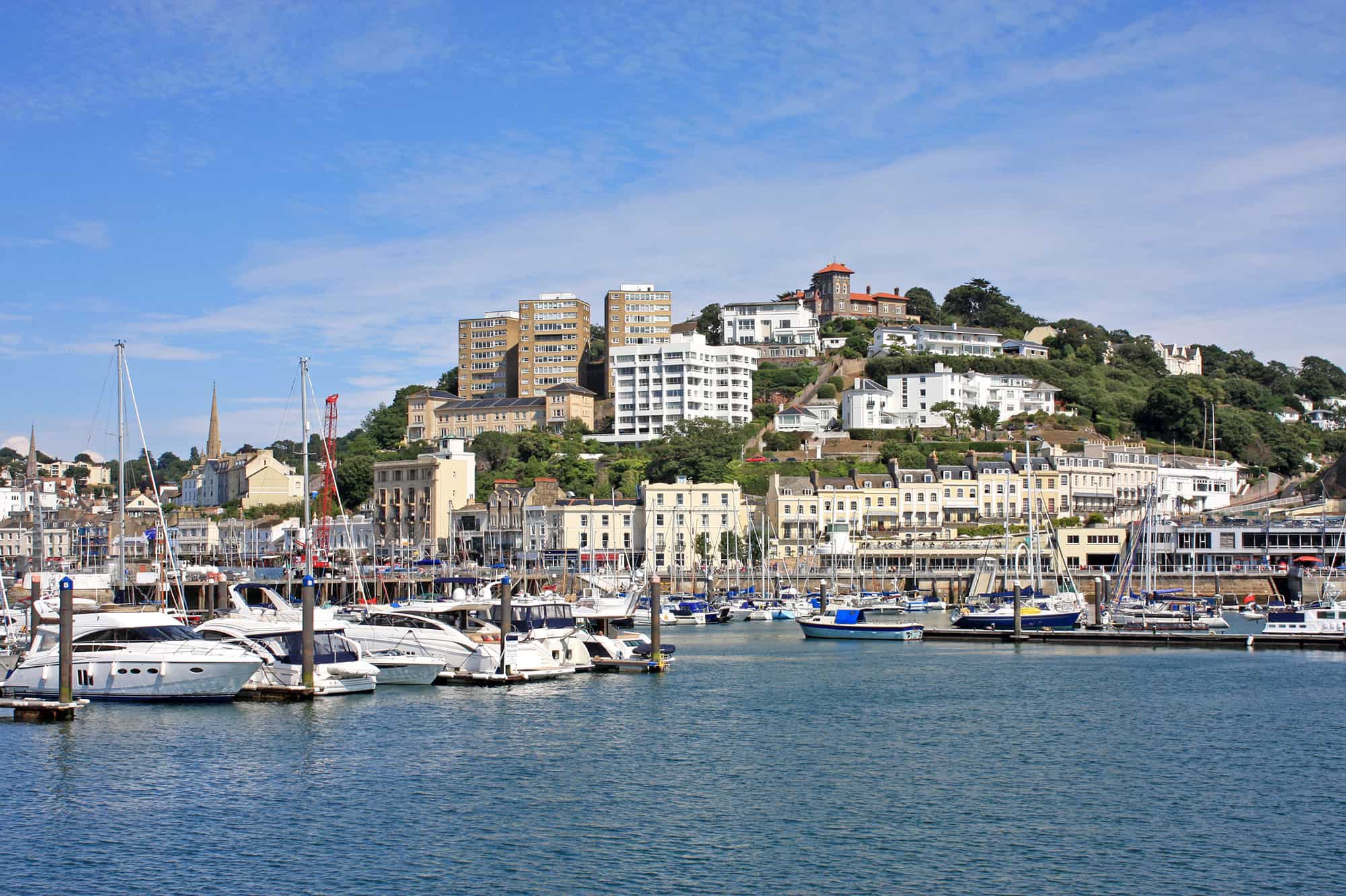 View of the Torbay harbour