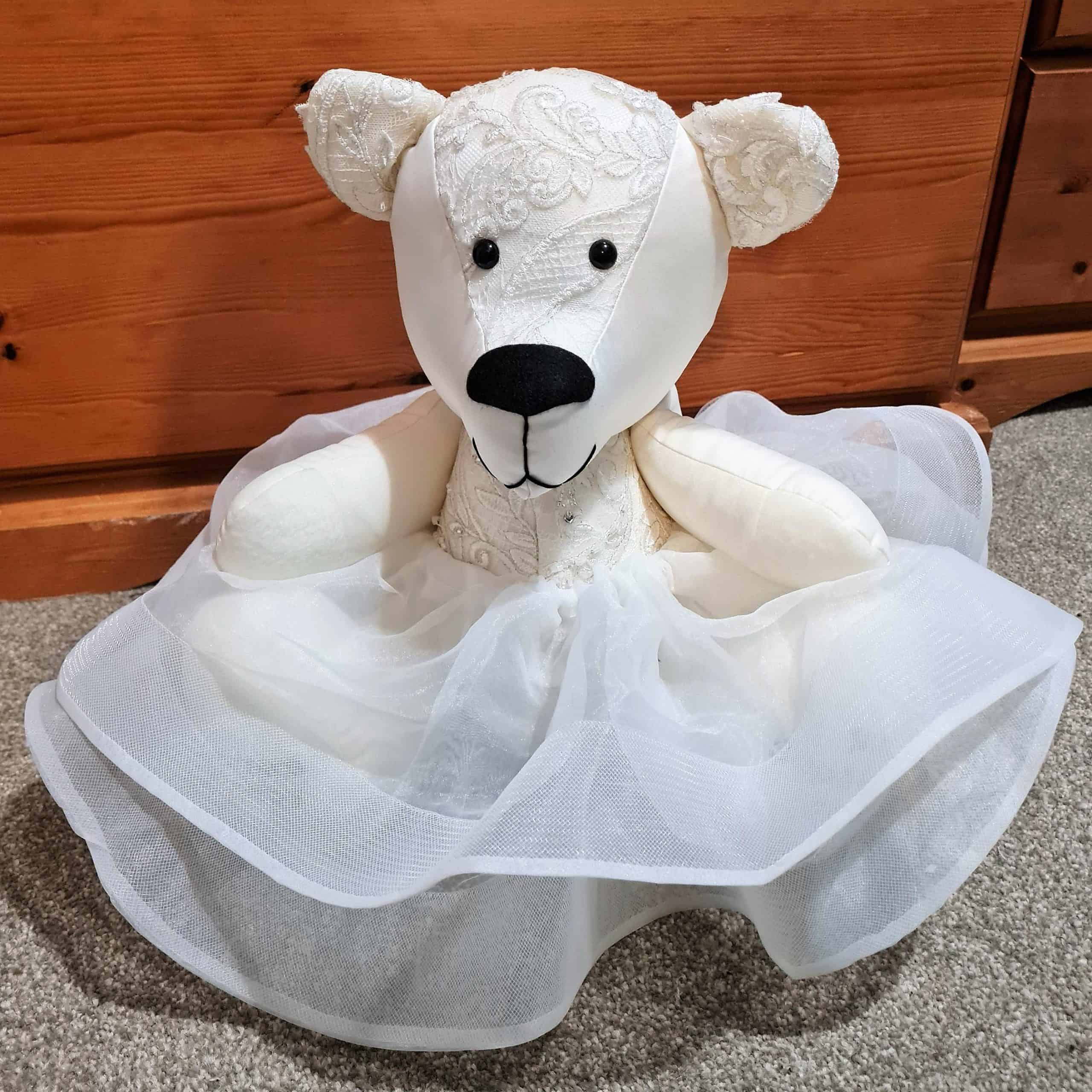 wedding dress soft toy